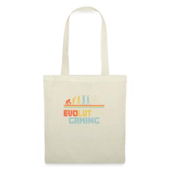 Gaming Zitat Evolution Gaming Design - Stoffbeutel - Natur - Vorne