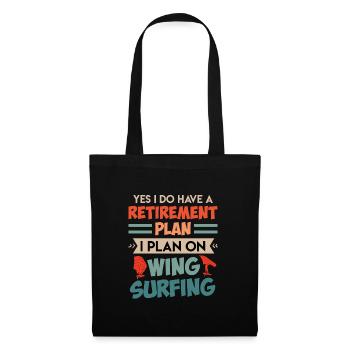 Retirement Plan Wing Surfing Wing Foil Wing Foil - Stoffbeutel - Schwarz - Vorne