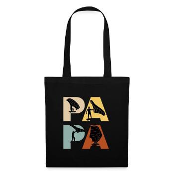 Wing Foil Papa Wing Surf Dad Wing Foil - Stoffbeutel - Schwarz - Vorne