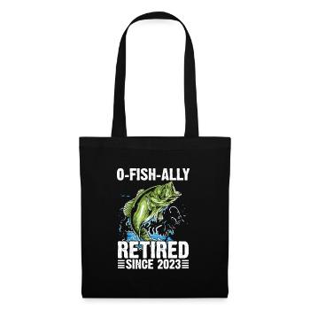 Retirement Quote OFishAlly Retirement Shirt - Tote Bag - black - Front