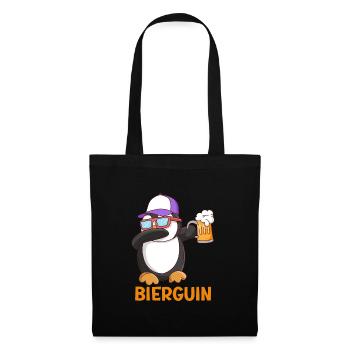 Beerguin Bier Pinguin Party Festival - Stoffbeutel - Schwarz - Vorne