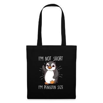 Petit ami pingouin pas court - Sac en tissu - noir - Devant