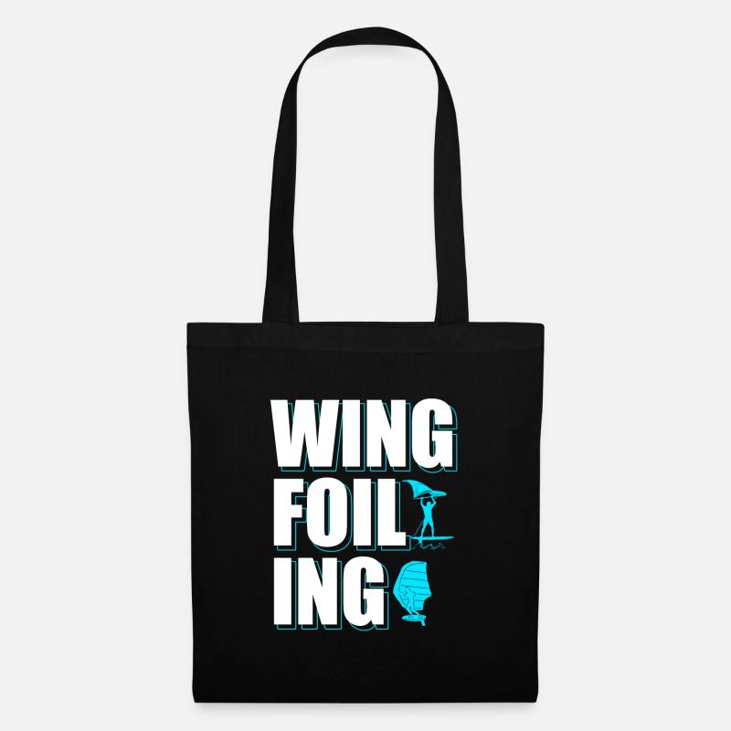Wing Surfing Wing Foil Wingsurf - Stoffbeutel - Schwarz