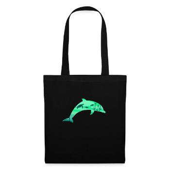Dolphin Underwater World Diving Plongeurs - Sac en tissu - noir - Devant