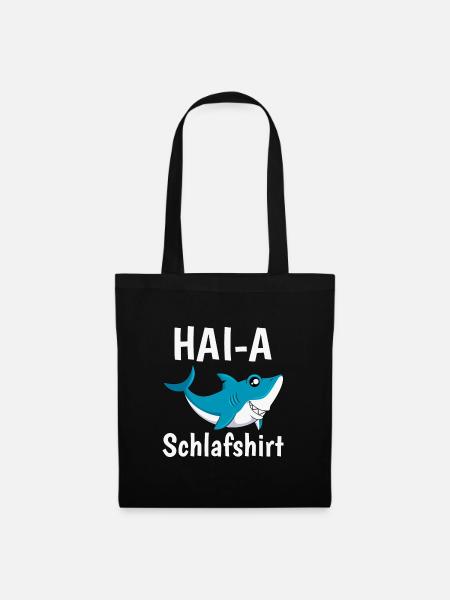 Hai-A Schlafshirt offizielles Schlaf - Stoffbeutel - Schwarz