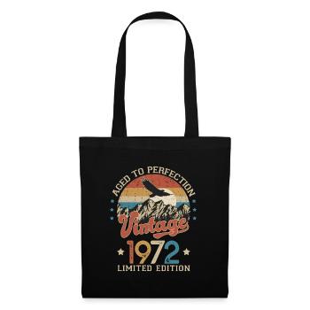 1972 Birthday humor 52 years age perfection - Tote Bag - black - Front