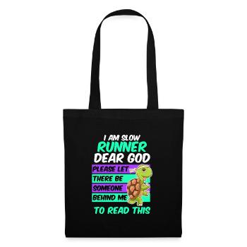 Slow Runner Marathon Half Marathon Runner - Tote Bag - black - Front