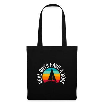 Real Guys Drive Boat Captain Men - Tote Bag - black - Front