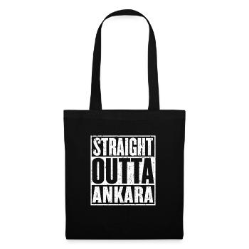 Straight Outta Ankara Jahrgang - Stoffbeutel - Schwarz - Vorne