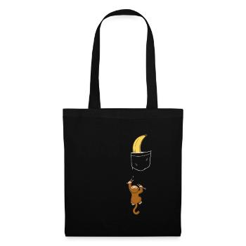 Monkey Monkey Animal Gorilla Chimpanzee - Tote Bag - black - Front