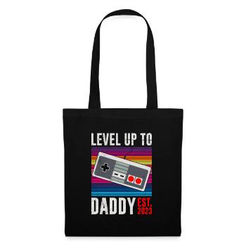 Level up to Daddy 2023 Dad-to-be - Tote Bag - black - Front