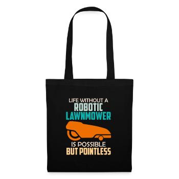 Robot de tonte de pelouse robotisé tondeuse - Sac en tissu - noir - Devant