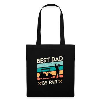 Golfer Papa Best Dad by Par Golfspieler Golf - Tote Bag - black - Front