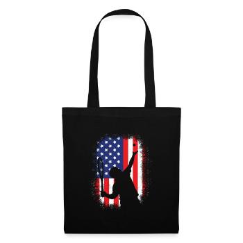 USA Tennis Servir le tennis - Sac en tissu - noir - Devant
