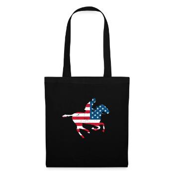 USA Rider Western Cowboy Rodeo - Sac en tissu - noir - Devant