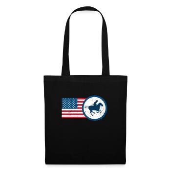 USA Equestrian Horseback Riding USA Rider - Tote Bag - black - Front