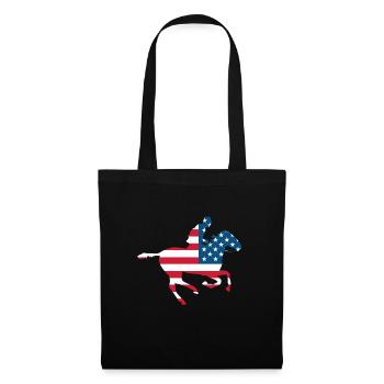 USA Rider Western Cowboy Rodeo - Sac en tissu - noir - Devant