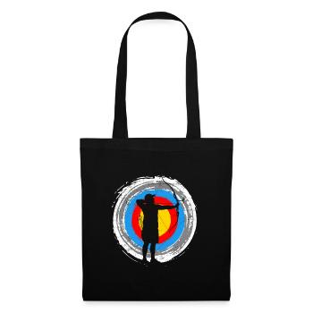 Tir à l’arc Cible Archer - Sac en tissu - noir - Devant