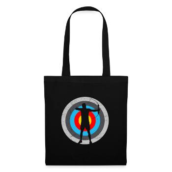 Tir à l’arc Cible Archer - Sac en tissu - noir - Devant