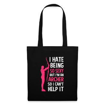 Sexy Archer Archery Dames - Sac en tissu - noir - Devant