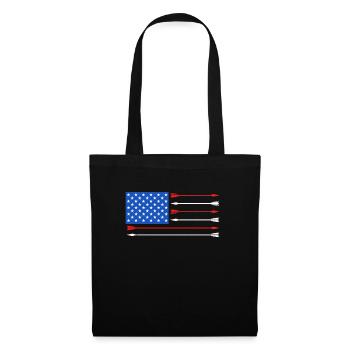 Usa Archer de tir à l’arc - Sac en tissu - noir - Devant