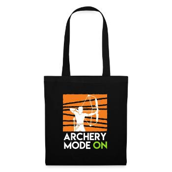 Mode tir à l’arc sur arc à poulies - Sac en tissu - noir - Devant