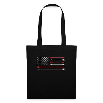 Usa Archer de tir à l’arc - Sac en tissu - noir - Devant