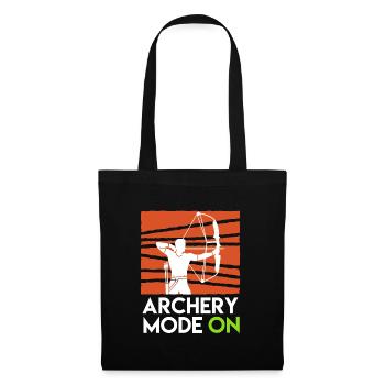 Mode tir à l’arc sur arc à poulies - Sac en tissu - noir - Devant