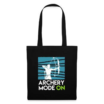 Mode tir à l’arc sur arc à poulies - Sac en tissu - noir - Devant