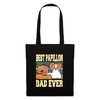 Meilleur Papillon Papa Ever Toy Spaniel - Sac en tissu - noir - Devant