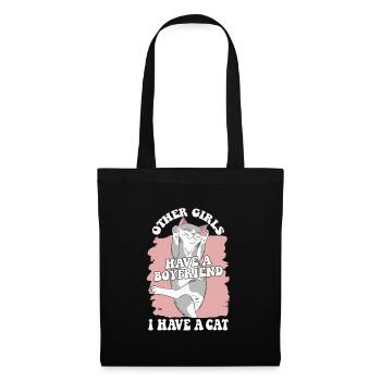 Chat Chats Amoureux Chat Propriétaire ChatOn - Sac en tissu - noir - Devant