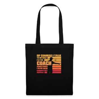 Entraîneur formateur - Sac en tissu - noir - Devant