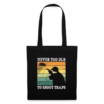 Never too old to Shoot Traps Clay Pigeon Shooting - Tote Bag - black - Front