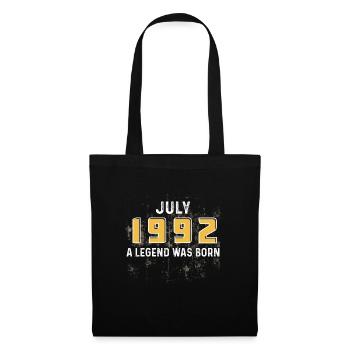 July 1992 - 30th Birthday Gift. Awesome. - Tote Bag - black - Front
