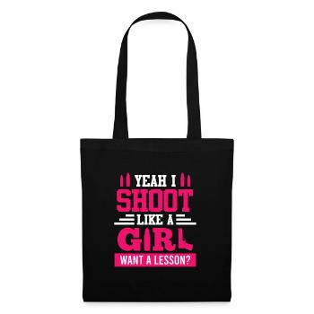 Shoot like a Girl Women's Shooting - Tote Bag - black - Front