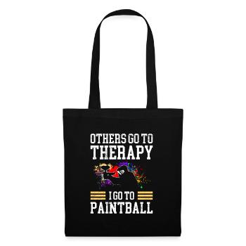 Others go to therapy I go to paintball - Tote Bag - black - Front