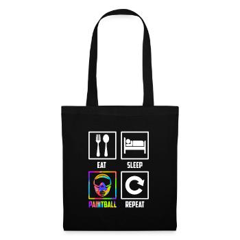 Eat Sleep Paintball Repeat Paintballer Paintball - Tote Bag - black - Front
