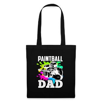 Paintball Dad Paintballer Papa Paintball Player - Tote Bag - black - Front