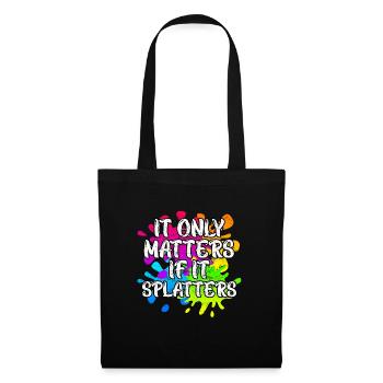 It only matters if it splatters Paintball - Tote Bag - black - Front