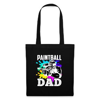 Paintball Papa Paintballer Papa Joueur de Paintball - Sac en tissu - noir - Devant