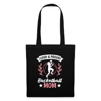 Maman de basketball bruyante et fière - Sac en tissu - noir - Devant