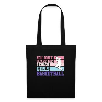 Entraîneur de basket-ball féminin - Sac en tissu - noir - Devant