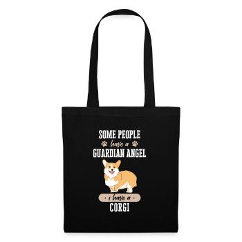 Pembroke Welsh Corgi Chiens Chiens - Sac en tissu - noir - Devant