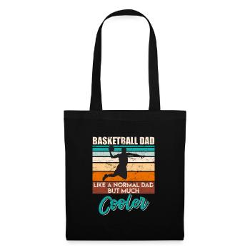 Basket-ball papa comme papa normal juste beaucoup plus cool - Sac en tissu - noir - Devant