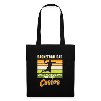 Basket-ball papa comme papa normal juste beaucoup plus cool - Sac en tissu - noir - Devant