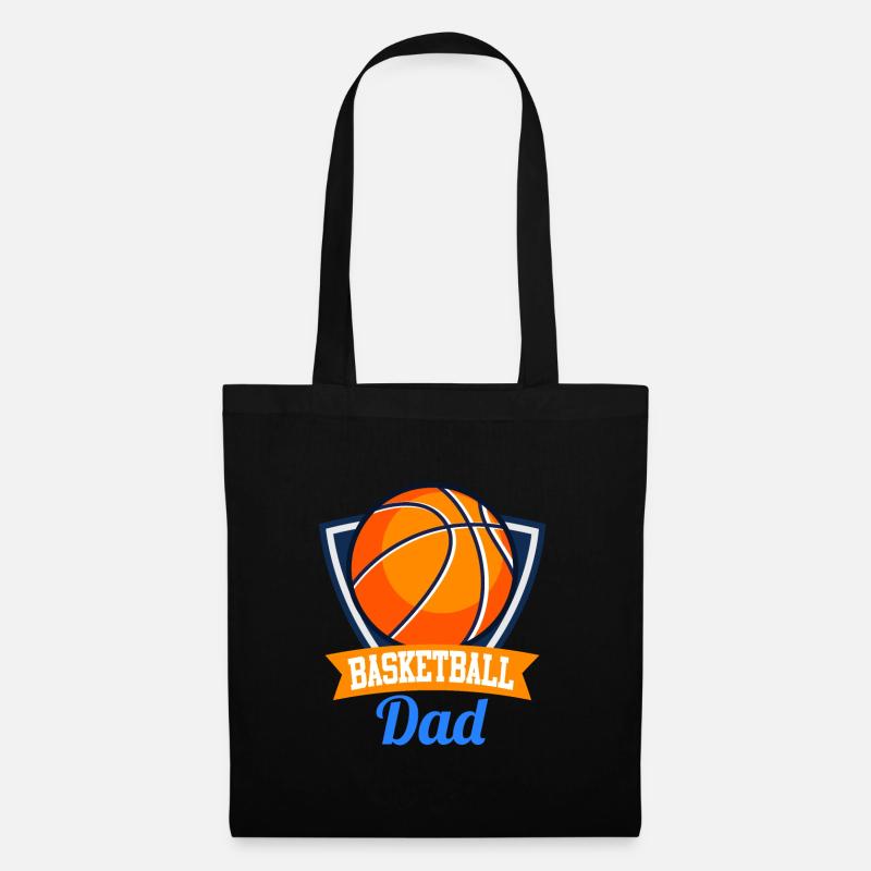 Basketball Papa - Stoffbeutel - Schwarz