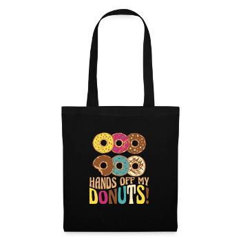 Donut Donuts Candy Bagel - Sac en tissu - noir - Devant