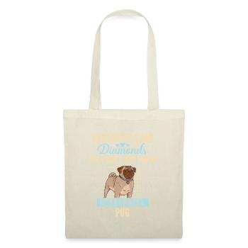 Carlin Pug Chien - Sac en tissu - nature - Devant