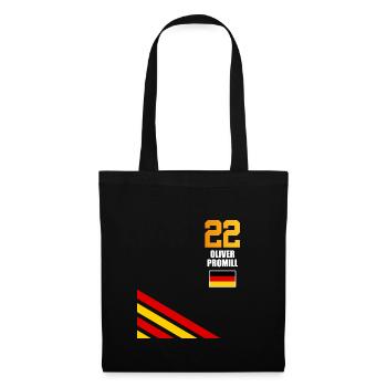Sauftrikot Deutschland Oliver Promill - Stoffbeutel - Schwarz - Vorne