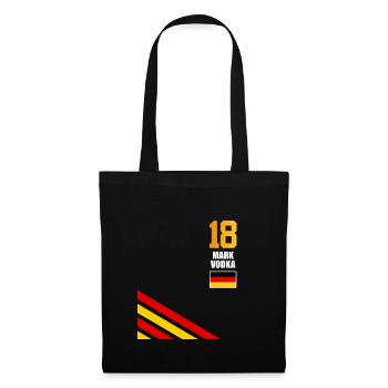 Sauftrikot Deutschland Mark Vodka - Stoffbeutel - Schwarz - Vorne